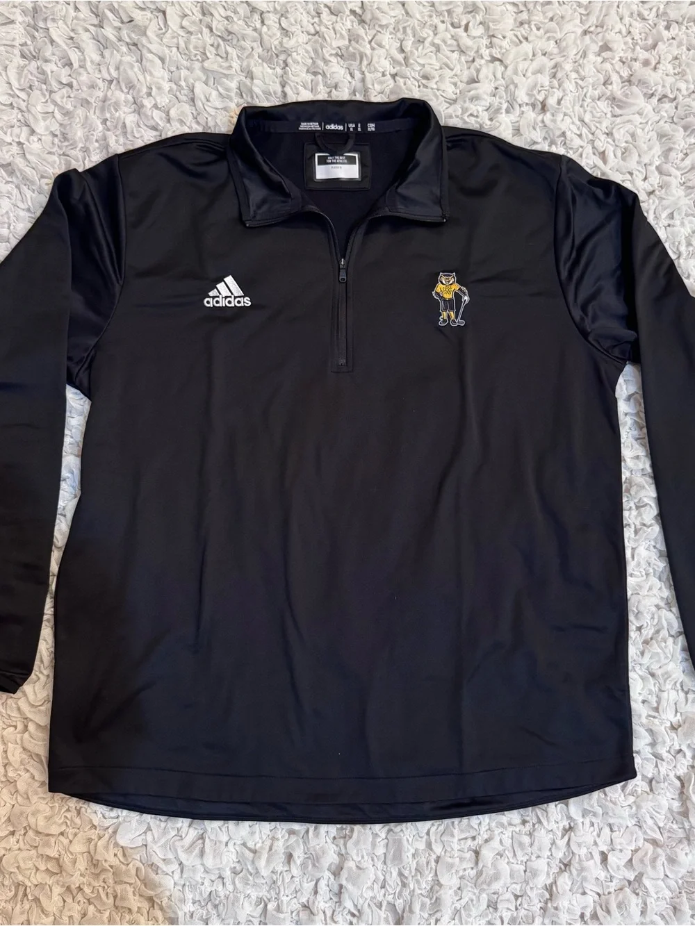 New adidas Kennesaw State Black Athletic Pullover